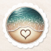 Love Beach Kartonnen Onderzetters (Voorkant)