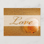 Love Beach Weddenschap Theme Save the Date Aankondigingskaart (Voorkant)