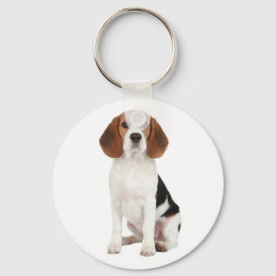 Love Beagle Puppy Dog Gepersonaliseerd Sleutelhang Sleutelhanger