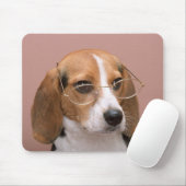 Love Beagle Puppy Dog Mousepad Muismat (Met muis)