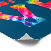 Love Beagle Tie Dye Dog mama Poster (Hoek)