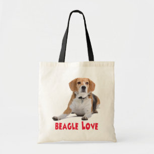 Love Beagles Puppy Dog Canvas Tas