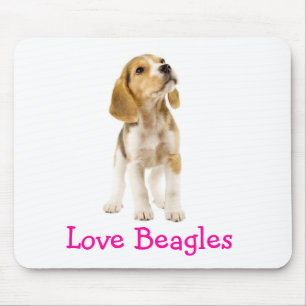 Love Beagles Puppy Mousepad Muismat