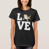 LOVE Bearded Dragon Lizard Reptile Pet Animals Ou T-shirt (Voorkant)