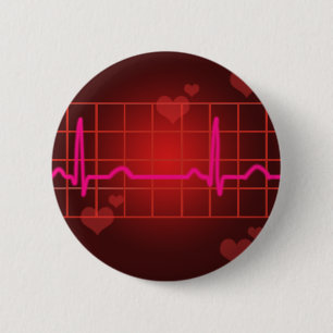 Love Beats Ronde Button 5,7 Cm