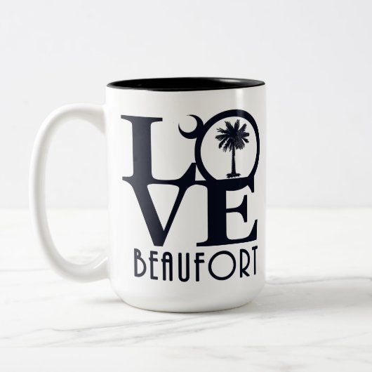 LOVE Beaufort 15oz Tweekleurige Koffiemok (Links)