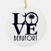 LOVE Beaufort SC Keramisch Ornament (Voorkant)