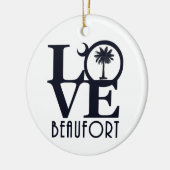 LOVE Beaufort SC Keramisch Ornament (Links)
