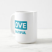 Love beautiful koffiemok (Voorkant links)