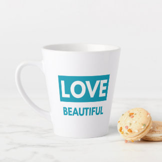 Love beautiful latte mok
