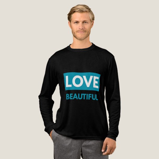 Love beautiful Tri-Blend shirt (Voorkant)