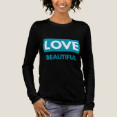 Love beautiful Tri-Blend shirt (Voorkant)