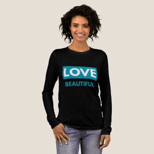 Love beautiful Tri-Blend shirt (Voorkant)