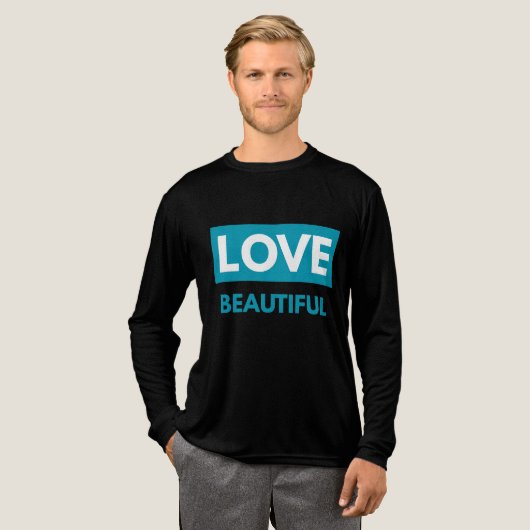 Love beautiful Tri-Blend shirt (Voorkant)