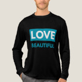 Love beautiful Tri-Blend shirt (Voorkant volledig)