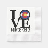 LOVE Beaver Creek CO Servet (Voorkant)