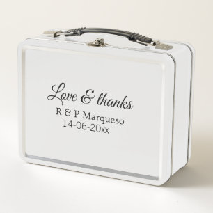 Love & bedankt add koppel name bruiloft add date y