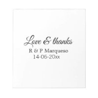 Love & bedankt add koppel name bruiloft add date y