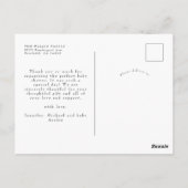 Love&Bedankt Arch Photo Birth Announcement Briefka Briefkaart (Achterkant)