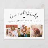 Love&Bedankt Arch Photo Birth Announcement Briefka Briefkaart (Voorkant)
