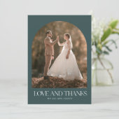 Love Bedankt Arch Photo Boho Wedding Bedankt (Staand voorkant)