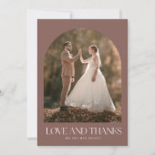 Love Bedankt Arch Photo Boho Wedding Bedankt (Voorkant)