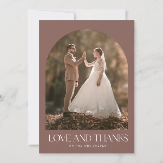 Love Bedankt Arch Photo Boho Wedding Bedankt (Voorkant)