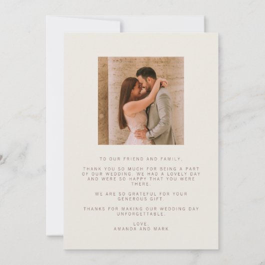 Love Bedankt Arch Photo Boho Wedding Bedankt (Achterkant)