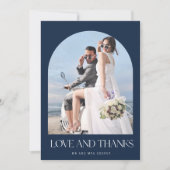 Love Bedankt Arch Photo Weddenschap Bedankt (Voorkant)