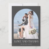 Love Bedankt Arch Photo Weddenschap Bedankt (Voorkant)