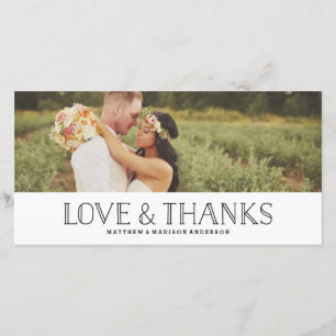 Love & Bedankt Boho Weddenschap Hartelijk dank