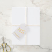 'Love & Bedankt Elegant Wedding Gold Foil Gift Lab Cadeaulabels (Met Koord)