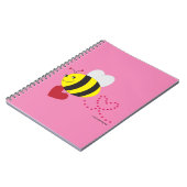 Love Bee Spiral notebook Notitieboek (Linkerzijde)