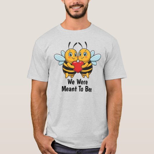 Love Bees Valentine Unisex T-shirt (Voorkant)