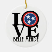 LOVE Belle Meade Tennessee Keramisch Ornament (Voorkant)