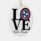 LOVE Belle Meade TN Keramisch Ornament (Rechts)