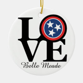 LOVE Belle Meade TN Keramisch Ornament