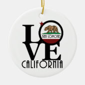 LOVE Ben Lomond California Keramisch Ornament (Voorkant)