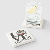 LOVE Ben Lomond California Stenen Onderzetter (Zijkant)