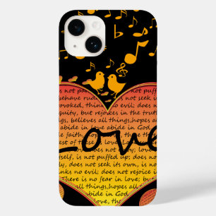 Love Beren All Things 1 Corinthian 13 iPhone Hoesj Case-Mate iPhone Case