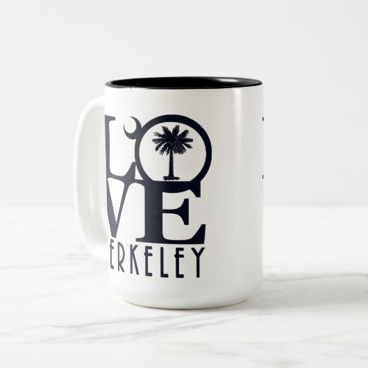 LOVE Berkeley SC 15oz Tweekleurige Koffiemok (Voorkant links)
