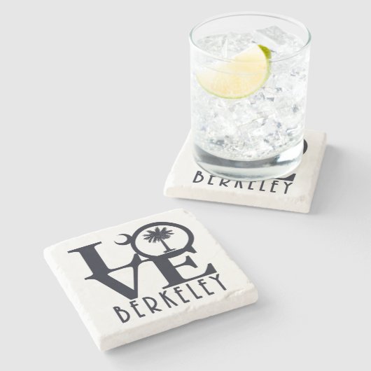LOVE Berkeley SC Stenen Onderzetter (Zijkant)