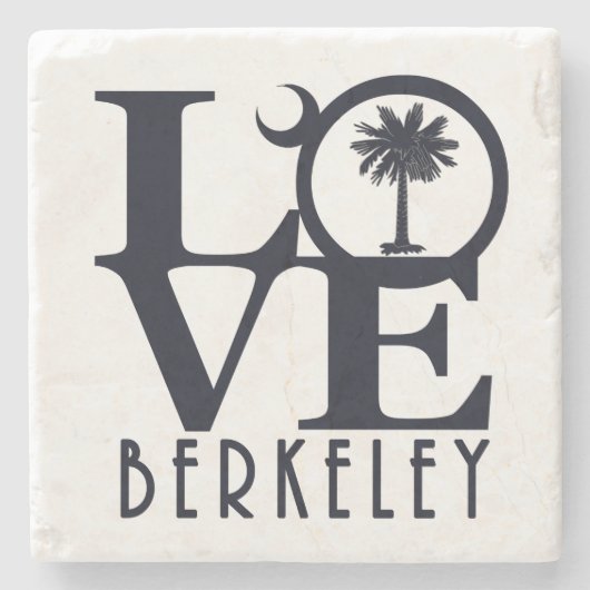 LOVE Berkeley SC Stenen Onderzetter (Voorkant)