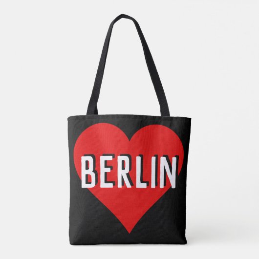 Love Berlin, Duitsland Tote Bag (Achterkant)
