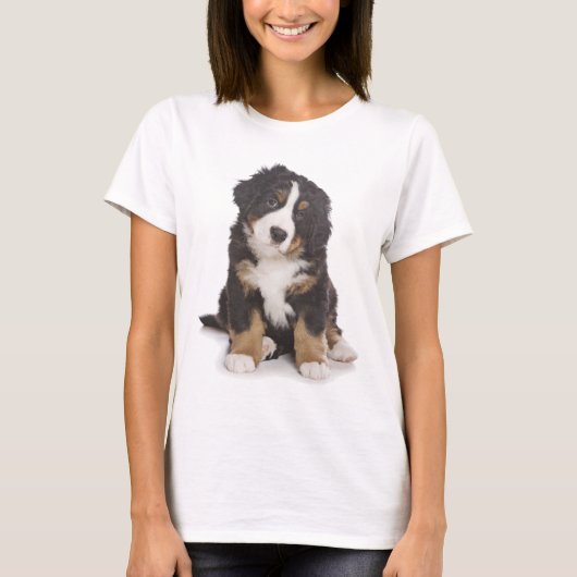 Love Bernese Mountain Dog Puppy Teshirt T-shirt (Voorkant)