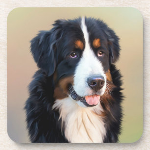 Love Bernese Mountain Puppy Honden Onderzetter Set