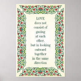 LOVE bestaat niet uit het naar elkaar luisteren; Poster