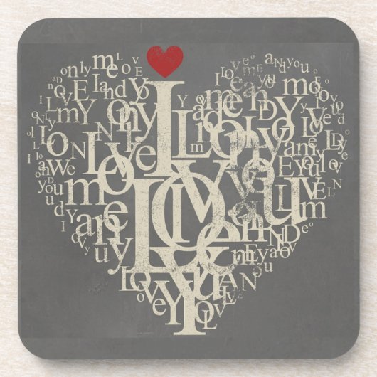 Love Beverage Coaster Bier Onderzetter (Voorkant)