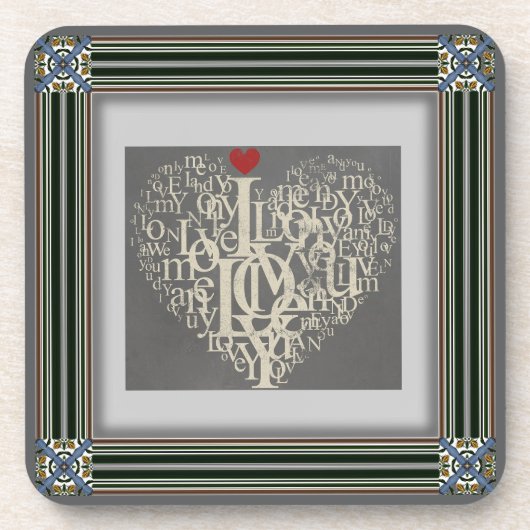 Love Beverage Coaster Bier Onderzetter (Voorkant)