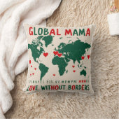 Love Beyond Borders: Wereldkaart Mama & Me Design Kussen (Deken)